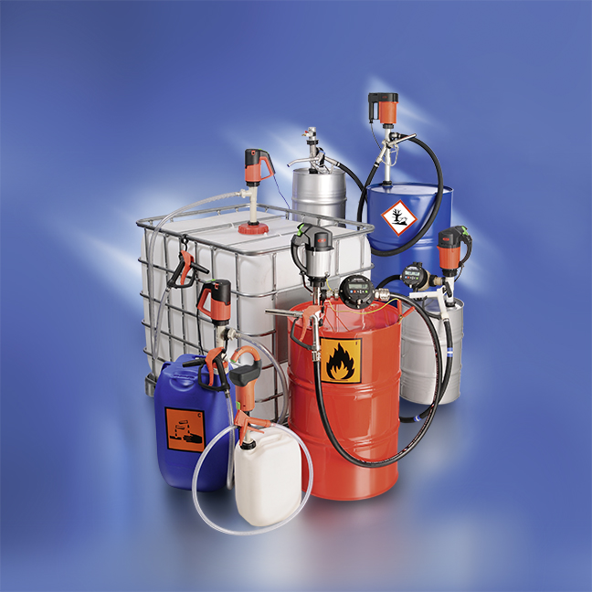 Drum pumps and container pumps